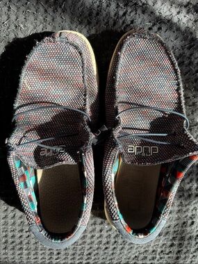 Hey Dude Multicolor Knit Slip-On Loafers